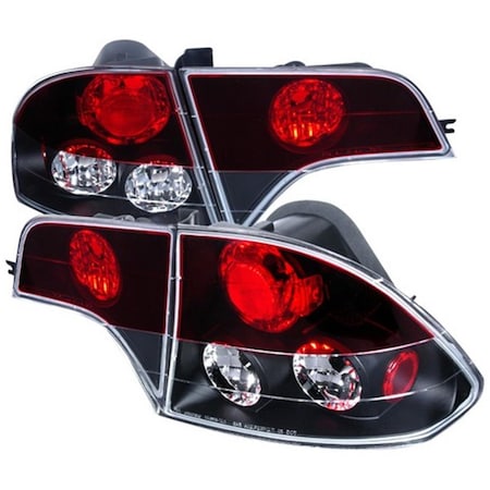 Overtime Tail Light 4 Piece Black Housing Red Top Lens for 06 to 11 Honda Civic, 9 x 14 x 18 in. OV2654264